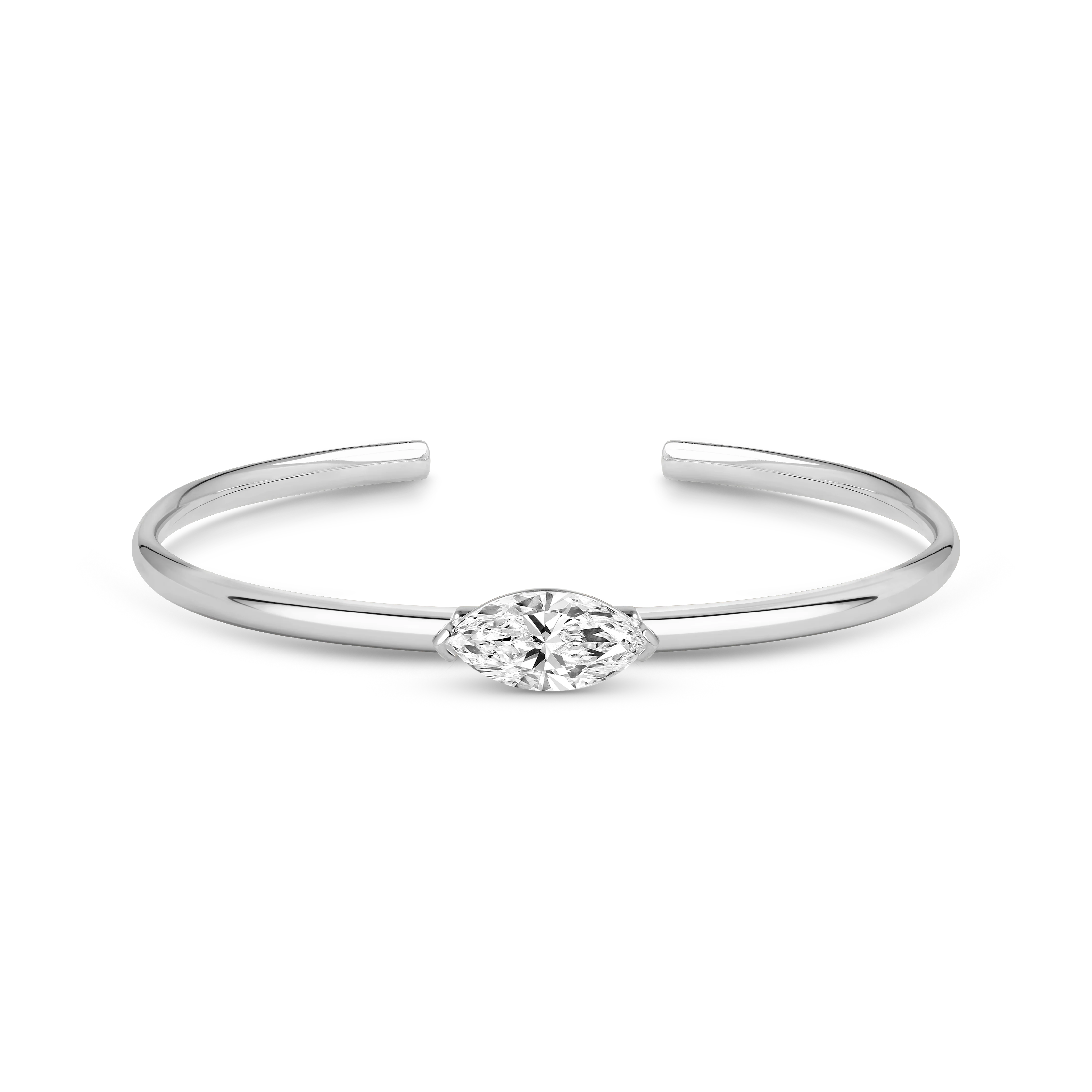 Charlotte Cuff Bangle (Marquise) - Image 4