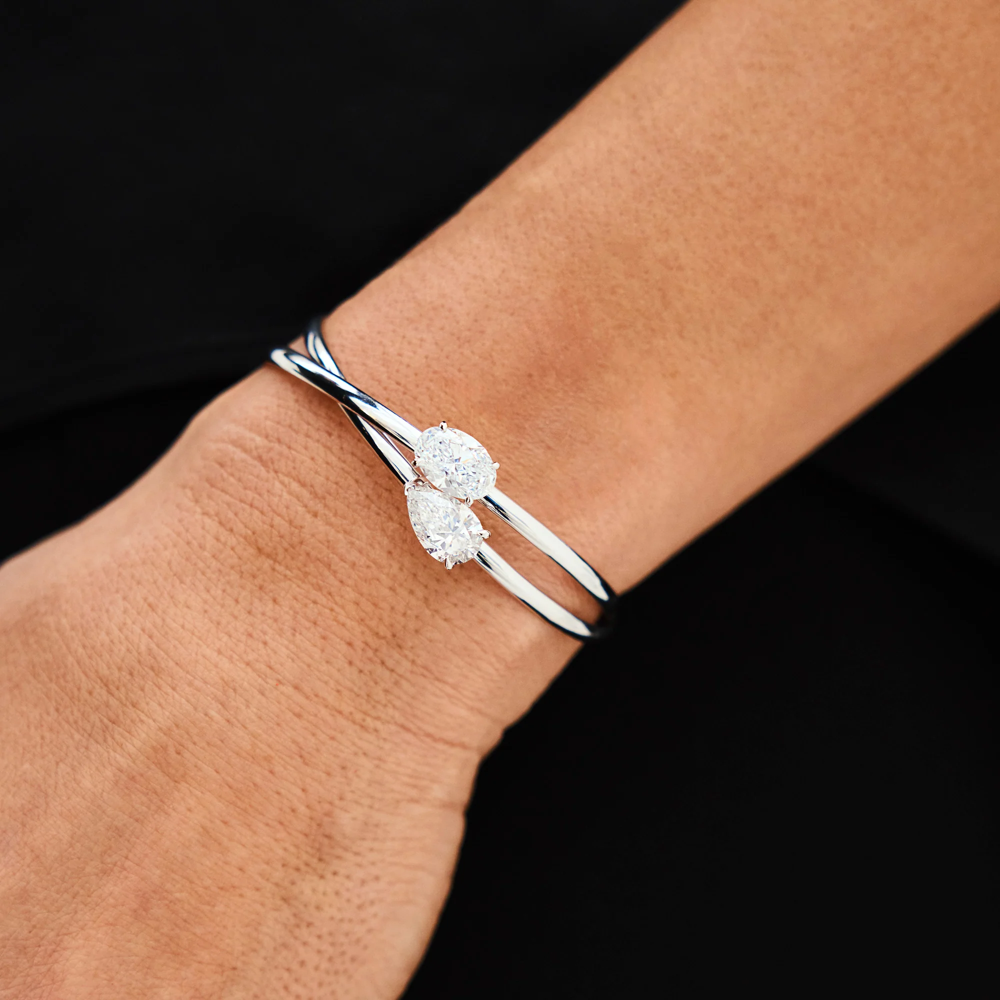 Charlotte Cuff Bangle (Pear) - Image 9