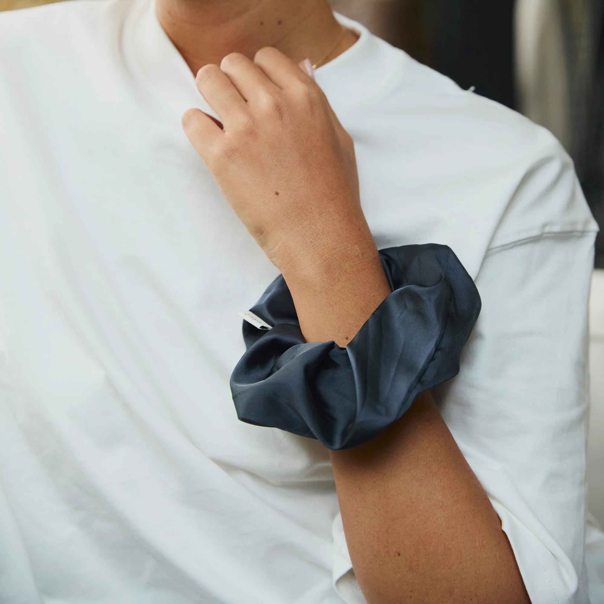 Silk Scrunchy (Midnight) - Image 3